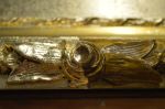 dettaglio di doratura nuova e antichizzata